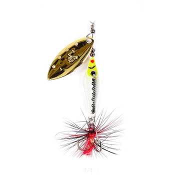 Блесна оберталка Lucky John TRIAN BLADE LONG 18,0 г латунь цвет 004