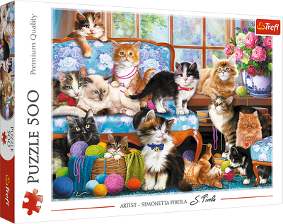 Puzzle Trefl Kocia rodzina 500 elementów (5900511374254)