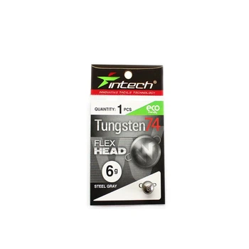 Разборный груз Джиг-головка Intech Tungsten 74 12 г Вольфрам Steel Gray