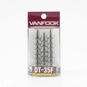Крючок тройной Vanfook DT-35F Fusso Black пружинная сталь #10 черный