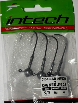 Джиг-головка Intech Owner Jig 28 №5/0 6,0 г для ловлі хижої риби 4 шт
