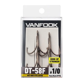 Гачок потрійний Vanfook DT-58F Anti-Rust PTFE Coated #1/0 для хижої риби