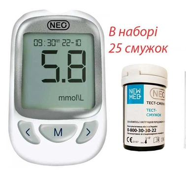 Глюкометр NewMed Neo + 25 смужок (НьюМед НЕО)