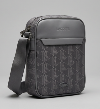 Чоловіча барсетка Lacoste прямокутна сумка Лакоста через плече Крос-боді Lacoste