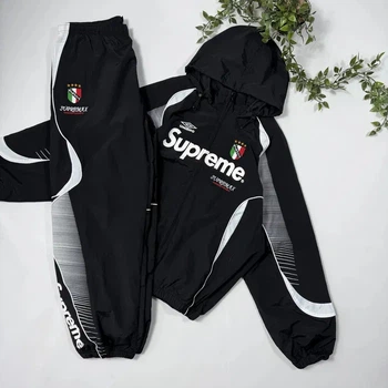 Ветровка + Штаны Supreme x Umbro Track Jacket Nylon drill y2k sk8 Black L
