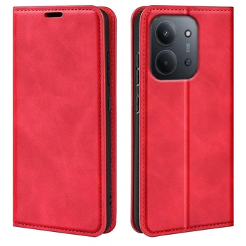 Чехол Taba Retro-Skin для Xiaomi Redmi 15C EU Version 173mm книжка кожа PU с визитницей красный