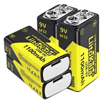 Акумулятор LiitoKala Lii-USB-9V type-C 1100mah (FNR_Lii-USB-9V)