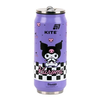 Термочашка Kite Kuromi, с трубочкой, 500 мл (HK25-1264)