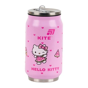 Термочашка Kite Hello Kitty, с трубочкой, 350 мл (HK25-1263)