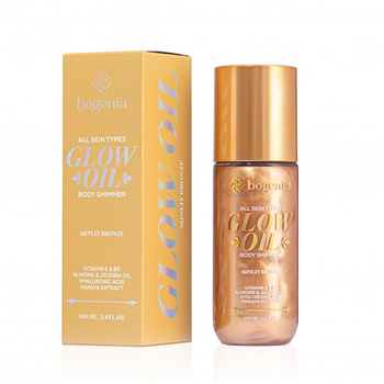 Олія-шимер для тіла Bogenia Glow Oil Body Shimmer №6 Sunlit Bronze 100 мл