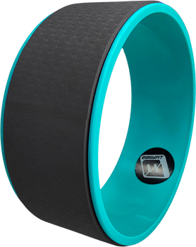 Колесо для йоги EasyFit TPE EF-1824-BkM 30 см Чорно-м'ятне (56001377)