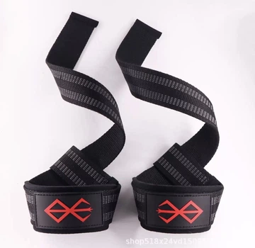 Фитнес-ремни для запястий (Power Straps) — чёрно-серые