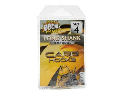 Гачок для мирної риби BOOM Long Shank №4 (10 шт/уп) (Black Nickel)