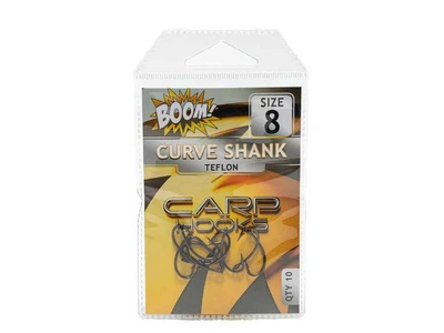 Гачок для мирної риби BOOM Curve Shank №8 (10 шт/уп) (Teflon)