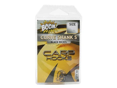 Гачок для мирної риби BOOM Curve Shank S №6 (10 шт/уп) (Black Nickel)
