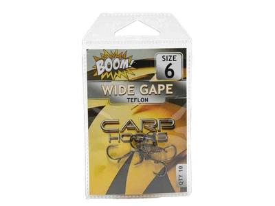 Гачок для мирної риби BOOM Wide Gape №8 (10 шт/уп) (Black Nickel)