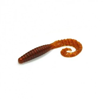 Приманка Bait Breath Curly Grub 2,5" (12шт) (Ur23 Ｐｕｍｐｋｉｎ／ｒｅｄ),FS0011449