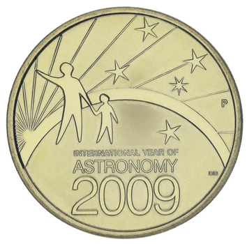 Монета Австралия 1 доллар 2009 UNC Международный год астрономии
