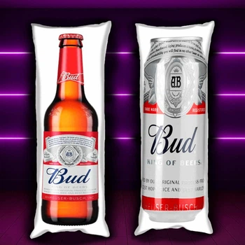 Дакімакура 150х50 см Пиво Бад Bud Подушка з наволочкою двостороння
