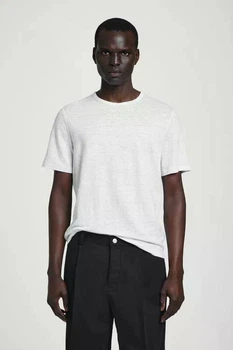 Футболка чоловіча лляна COS linen t-shirt 1281637002 L Білий