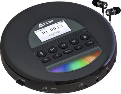 Портативний CD-плеєр KLIM Nomad з Bluetooth, FM та акумулятором — Повний комплект