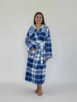 Халат жіночий UT HT01 2197 S Клітина блакитна