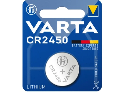 Батарейка літієва VARTA CR2450, на блістері 1шт (10шт в упаковці)