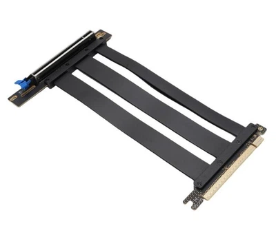 Райзер гнучкий REV 5.0 шлейф для відеокарти PCI-E 5.0 16x -> 16x 90 - 180 градусів 25 см GEN 5 Чорний
