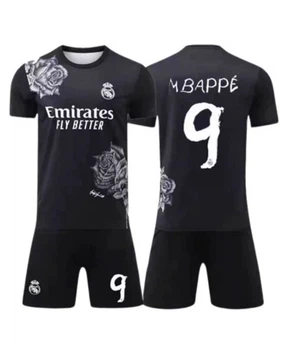 Футбольна форма 18 (116-122 ) черная Real Madrid MBAPPE (Мбаппе) 9
