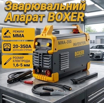 Инверторный Сварочный Аппарат BOXER SR-2004 MMA 20–350 А электроды 1,6–5 мм 13,8 кВА