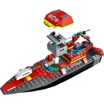 Конструктор LEGO City Пожарно-спасательная лодка 144 детали