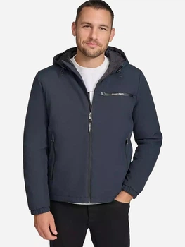 Куртка демісезонна з капюшоном чоловіча Calvin Klein 950402936 L Синя (1160347559)