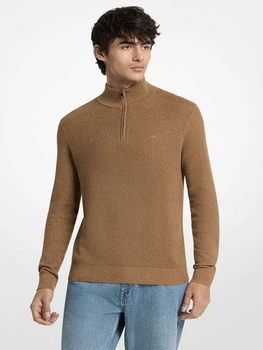 Свитер на молнии мужской Michael Kors 39606617 XL Коричневый (1160443467)