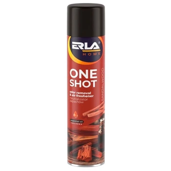 Нейтралізатор запаху та освіжувач повітря ERLA One Shot 600 мл Сандалове дерево Аерозоль