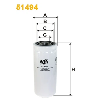 Фильтр гидравлический WIX FILTERS 51494 тонкой очистки накручиваемый