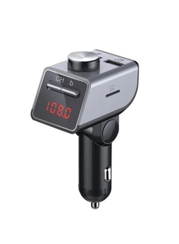 FM-трансмиттер Q18S BT +MP3 Dual USB Knob Design Charger ABS розмір - HDSYR_466