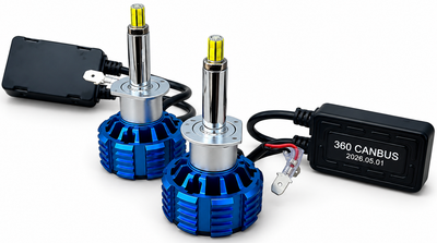 Cветодиодная LED 360 Canbus лампа Н1 100W 14000LM 12В. Идеально для оптики с линзой!