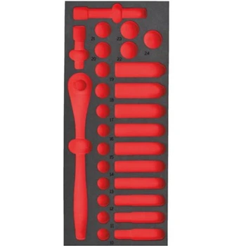 Ложемент для головок хромированных 1/2'' MILWAUKEE, (28шт) (45х178,5х417мм) для тележек