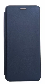 Чехол книжка Premium для Realme Note 60x на магните с подставкой темно-синий