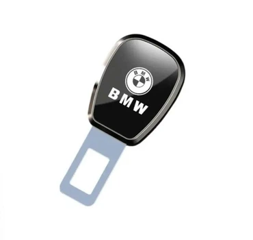 Заглушка-подовжувач ременя безпеки BMW Чорна 100х3х45мм метал