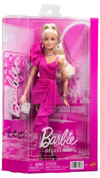 Lalka Mattel Barbie Deluxe Style Róż i czerń Sukienka i koronkowe rajstopy JJN73 (194735339983)