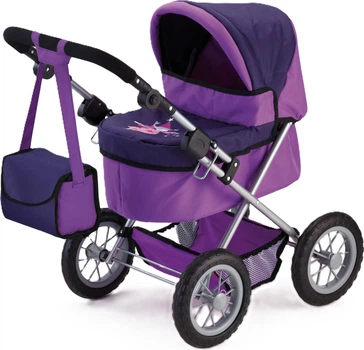 Коляска для ляльки Bayer Trendy Фіолетова 46 см (4003336130126)