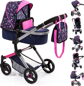 Коляска для ляльки Bayer Design Combi Neo Vario 18417AA Темно-синя (4003336184174)