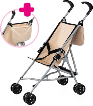 Коляска для ляльок Bayer Design з сумкою Бежева 30575AB (4003336420074)