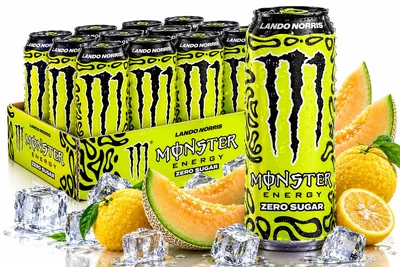 Упаковка безалкогольного енергетичного напою Monster Energy Lando Norris Zero Sugar 500 ml х 12 банок енергетик