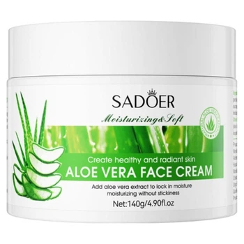 Увлажняющий крем для лица с экстрактом алоэ вера Sadoer Moisturizing Soft Aloe Vera Face Cream, 140 мл