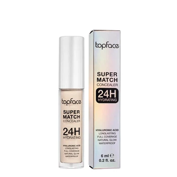Консилер для обличчя Super Match Concealer 24H TopFace PT474 №002 Порцеляновий, холодний, 6 мл