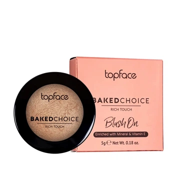 Рум'яна запечені Baked Choice Rich Touch Baked Blush On TopFace PT703 №02 Бежево-рожевий, 5 г