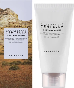 Заспокійливий крем для обличчя з центелою Skin1004 Madagascar Centella Soothing Cream 30 мл