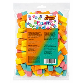 Конфеты мягкие пенные Foam Candies в виде резинки 500 г